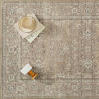 2x6 Runner Rug Brown Washable Hallway Vintage Carpet Kitchen Small Long Non Slip Stain Soft Resistant Low Pile Thin Boho Accent Indoor Throw Rug for Bedroom Laundry Living Room