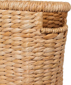 BIRDROCK HOME Sea Grass Storage Basket with Handles - Woven Sea Grass Decorative Rectangle Organizer Bin for Living Room, Bathroom, Home Decor - Suitable for Magazine, Book, Newspaper - Natural