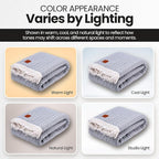 Gold Case Throw Blanket for Bed - 100% Recycled Turkish Cotton Blanket - Retro Lightweight Soft Throw Blankets for Bed & Living Room - Queen Size Cozy Blankets - 90x90 - Grey