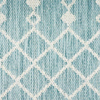 Nourison Home Positano Aqua 2' x 6' Area Rug - Easy Clean, Non Shedding, Bed Room, Living Room, Dining Room, Kitchen (6' Runner)