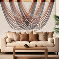 Tiamon Boho Wall Decor - 59''W x 35.4'' L Macrame Wall Hanging Dip-Dye Large Tapestry Art for Home Bathroom Farmhouse Bedroom Living Room Office Natural Modern Rustic Decoration