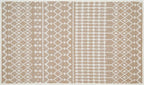 Cotton Morroccan Area Runner Rug 27x45 Inches - Beige, Non Slip Soft & Sturdy Patio Runners Ideal for Hallways, Entryway, Kitchen, Bedroom | Machine Washable Neutral Boho Door Mat for Bathroom