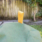 Big Joe Tuft Weatherproof Bean Bag Chair, Sage Intertwist, Weather Resistant UV-Protected Fabric, 3 feet Teardrop