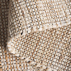 SAFAVIEH Area Rug 8x10 - Cape Cod Collection - Large - Ivory & Beige, Handmade Denim & Jute, Ideal for Living Room, Bedroom, Office, Dining Space (CAP153A)