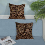 Cheetah Pillow Covers 18x18 Inch Set of 2 Leopard Brown Throw Pillows Animal Skin Print Pillow Cases Modern Decorative Pillows Outdoor Farmhouse Soft Cotton Cushion Case Decor for Couch Home