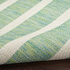 Nourison Home Positano Blue Green Ivory 9' x 12' Area Rug - Easy Clean, Non Shedding, Bed Room, Living Room, Dining Room, Kitchen (9' x 12')