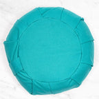 Myga Zafu Yoga Meditation Cushion with Washable Cover - Floor Cushion Pillow with Natural Buckwheat Filling - Soft Round Cotton Design for Meditating or Pranayama Exercises