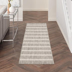 Nourison Home Positano Grey Ivory 2' x 6' Area Rug - Easy Clean, Non Shedding, Bed Room, Living Room, Dining Room, Kitchen (6' Runner)