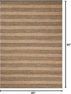 Loloi Chris Loves Julia Judy Collection JUD-06 Natural/Chocolate 5'-0" x 7'-6" Area Rug