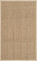SAFAVIEH Natural Fiber Collection Runner Rug - 2'6" x 6', Natural & Ivory, Seagrass, Basketweave Pattern with Border (NF114J)
