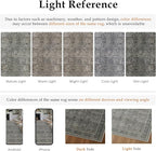 Vintage Area Rug 8x10 Grey Brown Washable Living Room Large Carpet Non Slip Bedroom Indoor Office Low Pile Traditional Distressed Retro Accent Rug for Dining Room