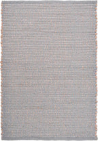 Light Gray 20"x30" Handwoven Jute Cotton Mat – Reversible Natural Fiber Rug for Entryway, Bathroom, or Kitchen