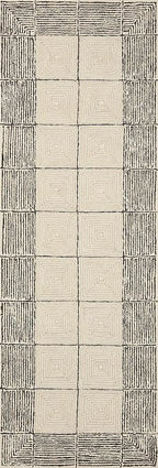 Loloi Chris Loves Julia Francis Collection FRA-02 Cream/Black 2'-0" x 5'-0" Accent Rug