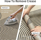 Easy Jute Rug 2x6: Indoor Outdoor Natural Boho Area Rugs for Hallway Patio Non Slip - Farmhouse Neutral Contemporary Carpet Mat for Entryway Kitchen Laundry Room Bedroom Washable