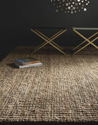 SAFAVIEH Area Rug 10x14 - Natural Fiber Collection - Large - Natural Brown, Handmade Jute, Farmhouse Style, Chunky Textured Thick Pile (NF447A)