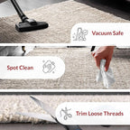 nuLOOM Ashli Solid Farmhouse Jute Area Rug, 8' Round, Off-white