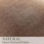 18x18 Linen Pillow Covers Brown Pack of 2 Farmhouse Boho Neutral Accents Striped Textured Square Decorative Throw Pillow Cases for Living Room Couch Bed Home Decor