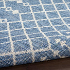 Nourison Home Positano Navy Blue 9' x 12' Area Rug - Easy Clean, Non Shedding, Bed Room, Living Room, Dining Room, Kitchen (9' x 12')