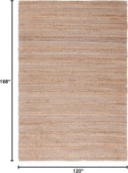 SAFAVIEH Natural Fiber Collection Area Rug - 10' x 14', Ivory & Natural, Handmade Boho Farmhouse Rustic Jute & Cotton Jute, Ideal for High Traffic Areas in Living Room, Bedroom (NFB654A)
