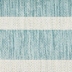 Nourison Home Positano Aqua Ivory 7' x 10' Area Rug - Easy Clean, Non Shedding, Bed Room, Living Room, Dining Room, Kitchen (7' x 10')