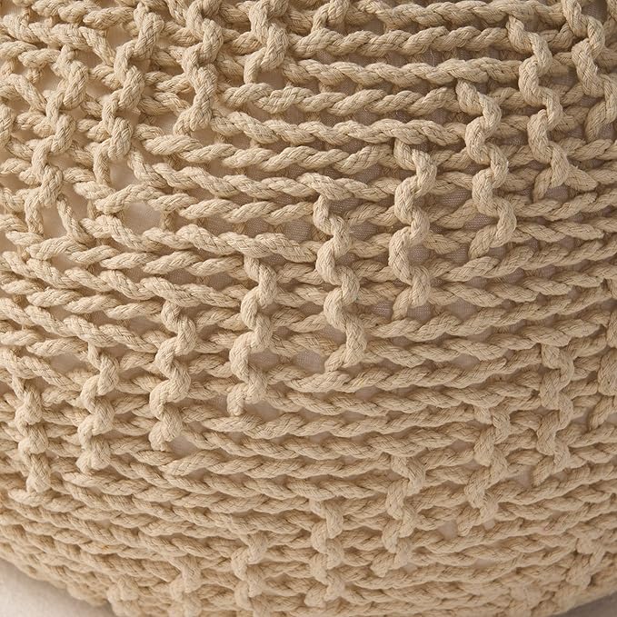 Christopher Knight Home Barwick Pouf, Ivory