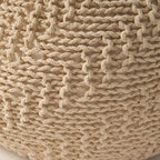 Christopher Knight Home Barwick Pouf, Ivory