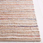 SAFAVIEH Cape Cod Collection Accent Rug - 4' x 6', Natural & Rust, Handmade, Braided Design, Ideal for The Living Room, Bedroom, Dining Room (CAP151P-4)