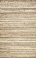 Dash and Albert Lewis Natural Handwoven Jute Rug, Runner-2.5 X 8 Feet, Neutral/Brown Stripe Pattern - Premium Luxury Hotel Quality Soft Breathable Hypoallergenic Machine Washable Easy Care All