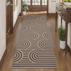Tangsoo Easy Jute Rug 2x6 Washable Kitchen Runner for Hallways,Non-Slip Thin Farmhouse Rainbow Floor Carpet Modern Indoor Outdoor Runner Door Mat for Porch Laundry Bedroom Entryway