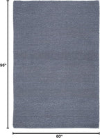 SAFAVIEH Area Rug 5x8 - Natura Collection - Dark Grey, Handmade Wool Blend, Textured Design, Ideal for Living Room, Bedroom, Dining Space (NAT425H)