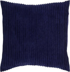 Better Trends Jullian Collection is Super Soft and Light Weight in Bold Stripes Design 100% Cotton Tufted Unique Luxurious Machine Washable Tumble Dry, Euro Sham, Navy