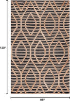 SAFAVIEH Area Rug 8x10 - Natural Fiber Collection - Large - Black & Natural, Handmade Flat Weave Jute, Farmhouse Geometric Design, Ideal for Living Room, Bedroom, Dining Space (NF378Z)