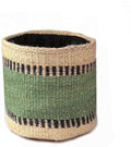 Sturdy Jute Planter Basket Modern Woven Basket for 6" Flower Pot Floor Indoor Planters, 6” x 6” Storage Organizer Basket Rustic Home Decor, Boho Storage Earth-Friendly Planter (6x6 inches, Green 6)