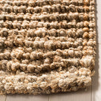 SAFAVIEH Natural Fiber Collection Runner Rug - 2'6" x 8', Natural Brown, Handmade Jute, Farmhouse Style, Chunky Textured Thick Pile (NF447A)