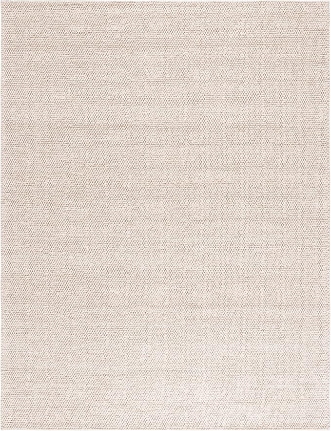 SAFAVIEH Area Rug 12x18 - Natura Collection - Large - Beige & Ivory, Handmade Wool Blend, Textured Design, Ideal for Living Room, Bedroom, Dining Space (NAT425B)