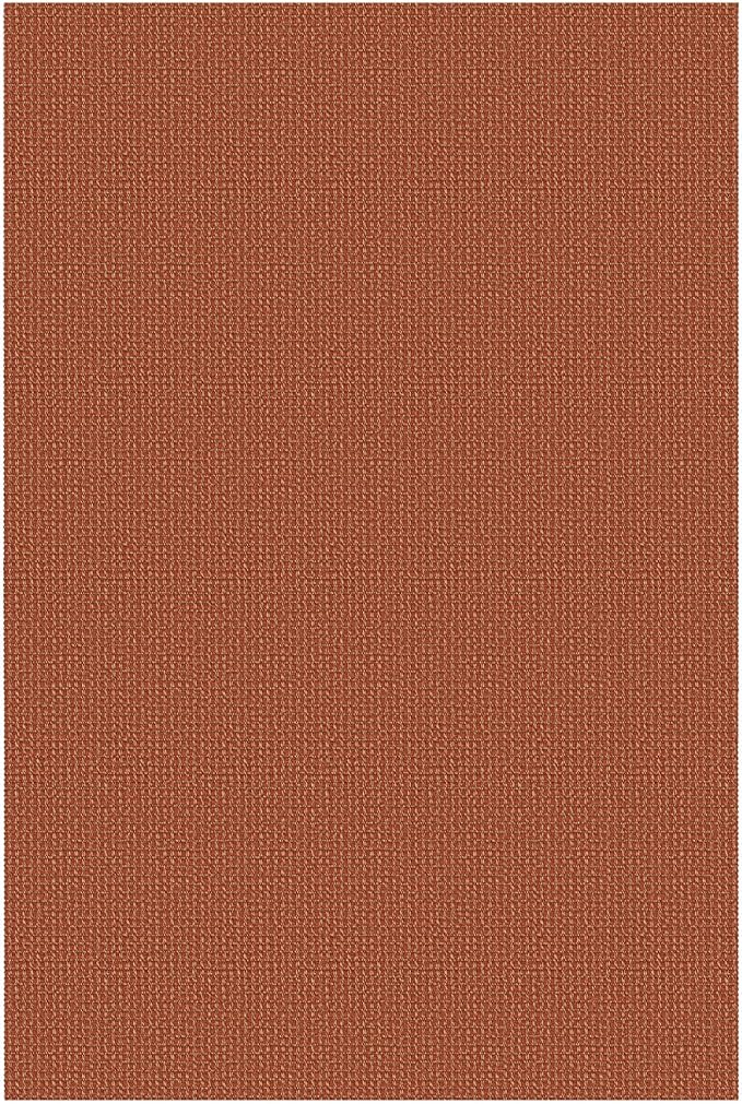 EARTHALL Woven Area Rug 3x5 Ft Washable Rugs for Entryway Braided Non Slip Rubber Backed Throw Rugs Door Mat Indoor Outdoor Entrance Cotton Carpet for Kitchen Foyer Front Door, Rustic Orange/Tan