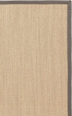 SAFAVIEH Natural Fiber Collection Runner Rug - 2'6" x 8', Maize & Grey, Sisal, Woven Design with Border (NF141G)