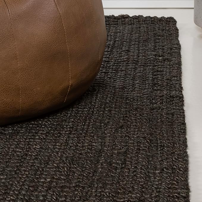 JONATHAN Y Pata Hand Woven Chunky Jute Brown Runner Rug, 2x8, Bohemian, Rustic, Cottage, Easy-Cleaning for Living Room, Bedroom, Kitchen, Non-Shedding (NRF102G-28)