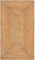 SAFAVIEH Area Rug 2x3 - Cape Cod Collection - Natural Brown, Handmade Braided Flat Weave Jute (CAP252A)