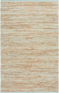 SAFAVIEH Area Rug 6x9 - Cape Cod Collection - Turquoise & Natural, Handmade Jute & Cotton, Ideal for Living Room, Bedroom, Dining Space (CAP236K)