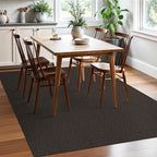 EARTHALL Washable Area Rugs 5x7 Ft Non Slip Living Room Rugs Cotton Rubber Backed Dining Room Rug Braided Bedroom Rugs Indoor Outdoor Floor Carpet for Living Room, Bedroom, Dining Room, Taupe/Coffee