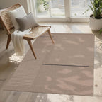Easy Jute Rug 3x5: Indoor Outdoor Natural Boho Area Rugs for Living Room Patio Washable - Farmhouse Neutral Contemporary Carpet Mat for Entryway Bedroom Kitchen Backyard Sunroom Non Slip