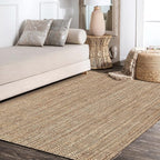 JONATHAN Y Pata Hand Woven Chunky Jute Natural Indoor Area Rug, 12x15, Bohemian, Rustic, Cottage, Easy-Cleaning for Living Room, Bedroom, Kitchen, Non-Shedding (NRF102A-15)