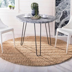 SAFAVIEH Natural Fiber Collection Area Rug - 8' Round, Natural, Handmade Jute, Braided Woven Design, Ideal for Living Room, Bedroom (NF212A)
