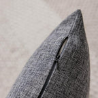 Home Brilliant 20x20 Pillow Cover Linen Decorative Throw Pillow for Bed, Couch, Sofa, Living Room, 1 pc, 20 x 20 inch, Ash Grey