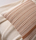 Boho Throw Pillow Covers 20x20 Inch Set of 2, Farmhouse Decorative Couch Pillow Cases, Brown Accent Pillows of Bed, Sofa Bedroom Living Room Home Decor Cushion Cover