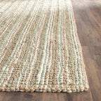 SAFAVIEH Area Rug 10x14 - Natural Fiber Collection - Large - Sage & Natural Brown, Handmade Jute, Farmhouse Style, Chunky Textured Thick Pile (NF447S)