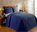 Better Trends 3 Pieces Set Chenille Bedspread Full/Double Size 100% Cotton Chenille Bedding Lightweight Medallion Pattern Bedroom Decor Rio Collection