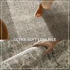 Washable Runners for Hallways Kitchen Rug: 2'x6' Runner Rugs Stain Resistant Non Slip Low Pile Soft Carpet Runners for Hallways Bedroom Entryway Indoor Beside Bathroom Laundry Room