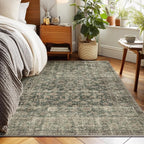Machine Washable Throw Rugs for Entryway: Door Mat Indoor Entrance 3x5 Rug Boho Small Area Rug Non-Slip Low Pile Kitchen Rug for Front Door Indoor Entrance Entry Kids Room